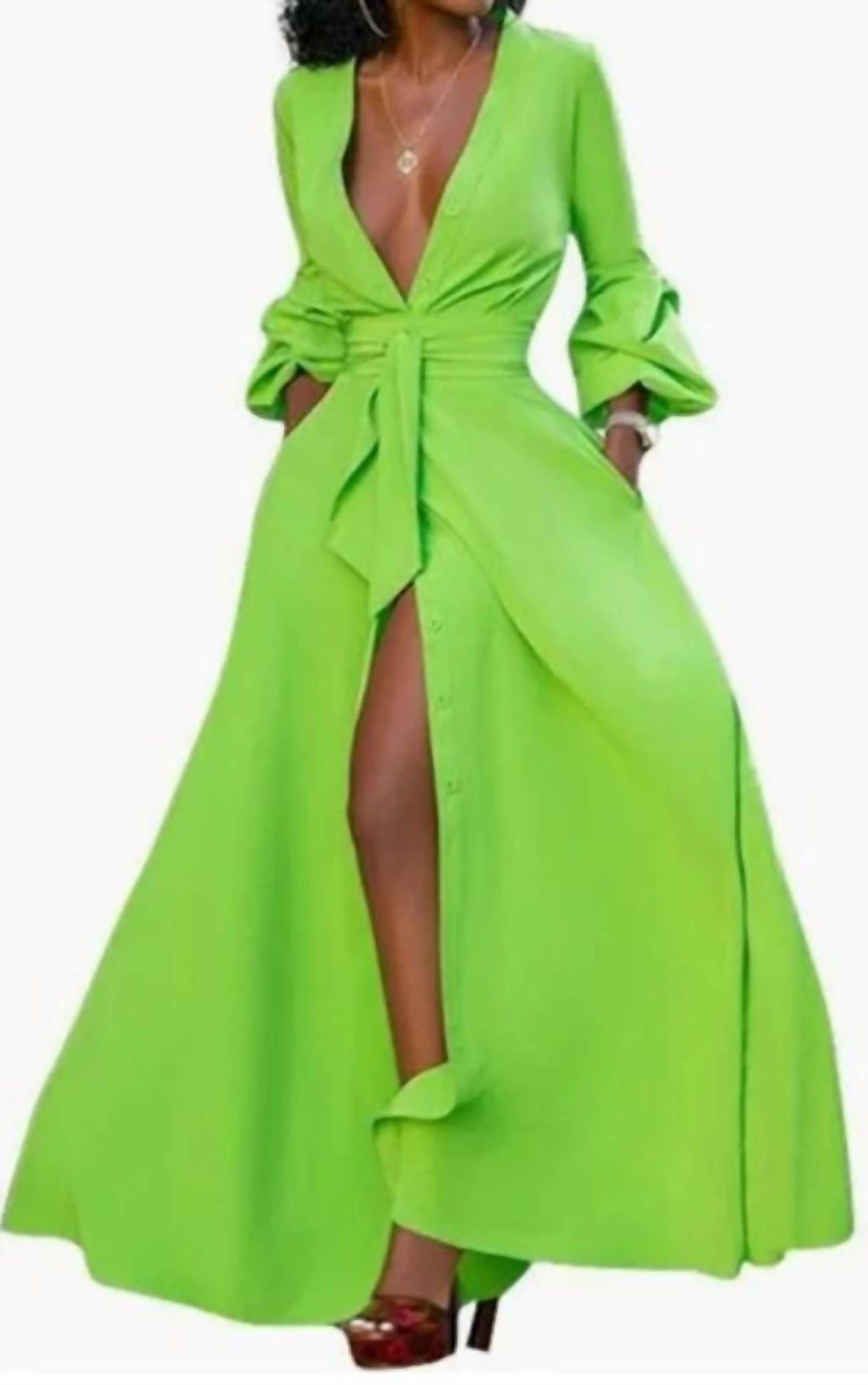 It's The Slit In My Curvy Dress