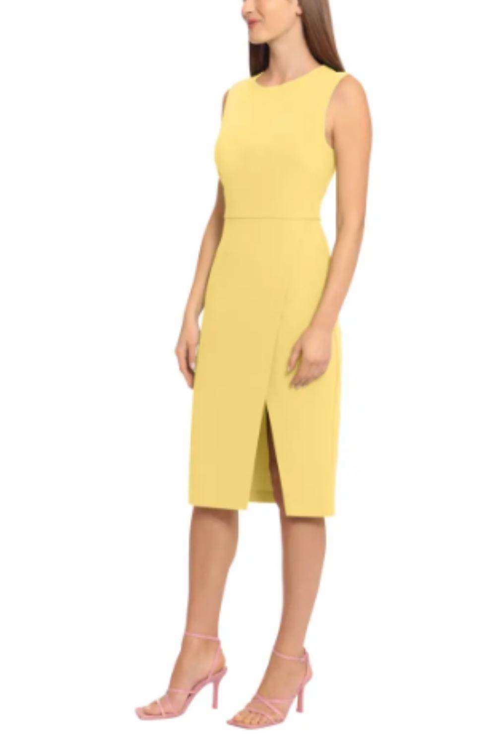 Ivy & Blu - Sleeveless Front-slit Sheath Dress - Rack Hunt