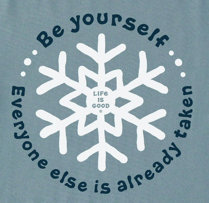Kid's Be Yourself Snowflake Crusher Tee