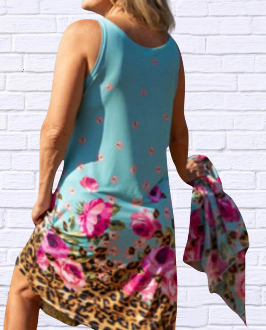 Diva USA - Denny Midi Shift Sleeveless Dress - Rack Hunt -