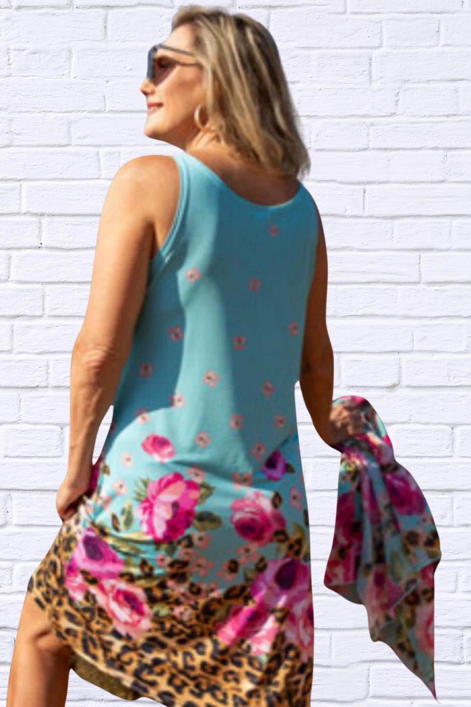 Diva USA - Denny Midi Shift Sleeveless Dress - Rack Hunt -