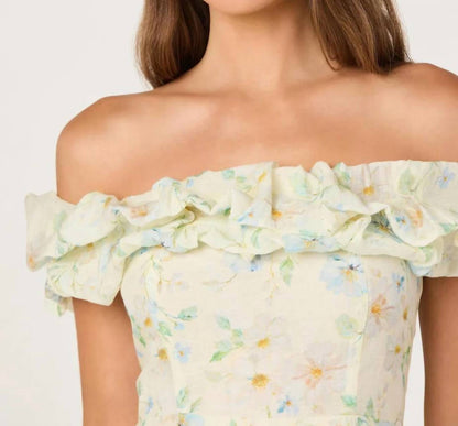 Alannah Off The Shoulder Midi Dress