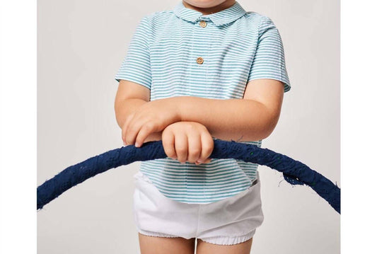 Boy's Striped Baby Shorts Set