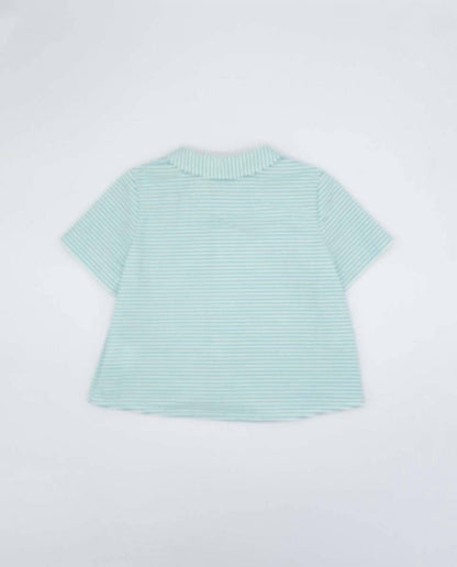 Boy's Striped Baby Shorts Set