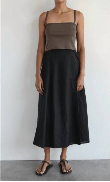 Wrap Midi Skirt