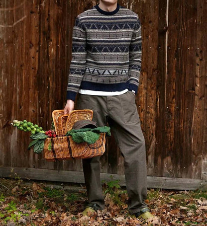Cone Jacquard Knit Sweater