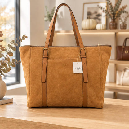 CARLIE SUEDE TOTE