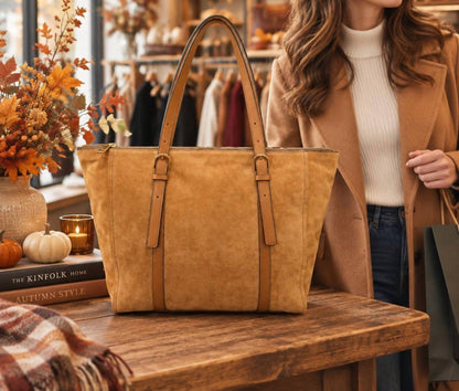 CARLIE SUEDE TOTE