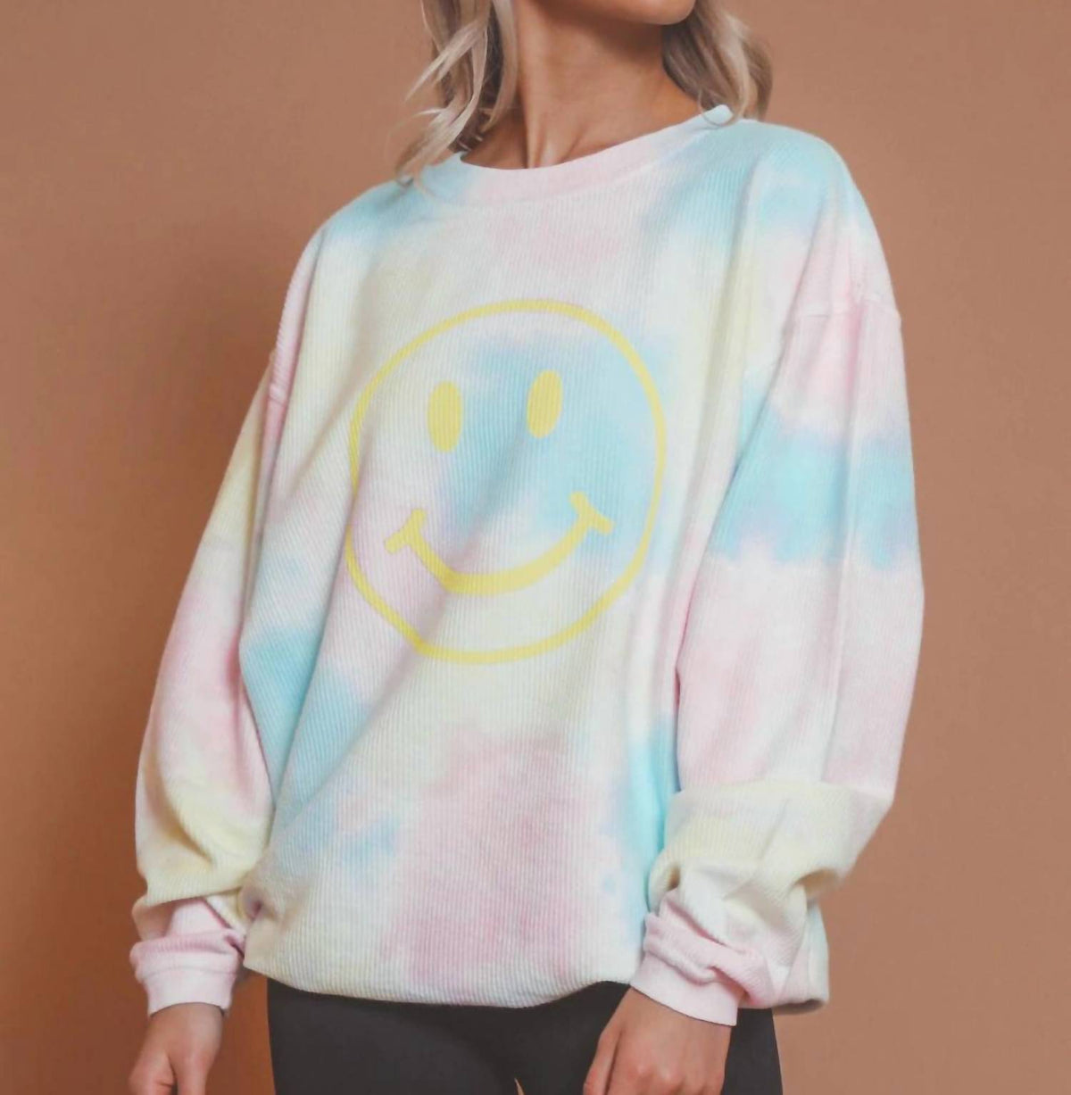 All Smiles Corded Sweatshirt