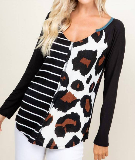 Striped With Animal Print