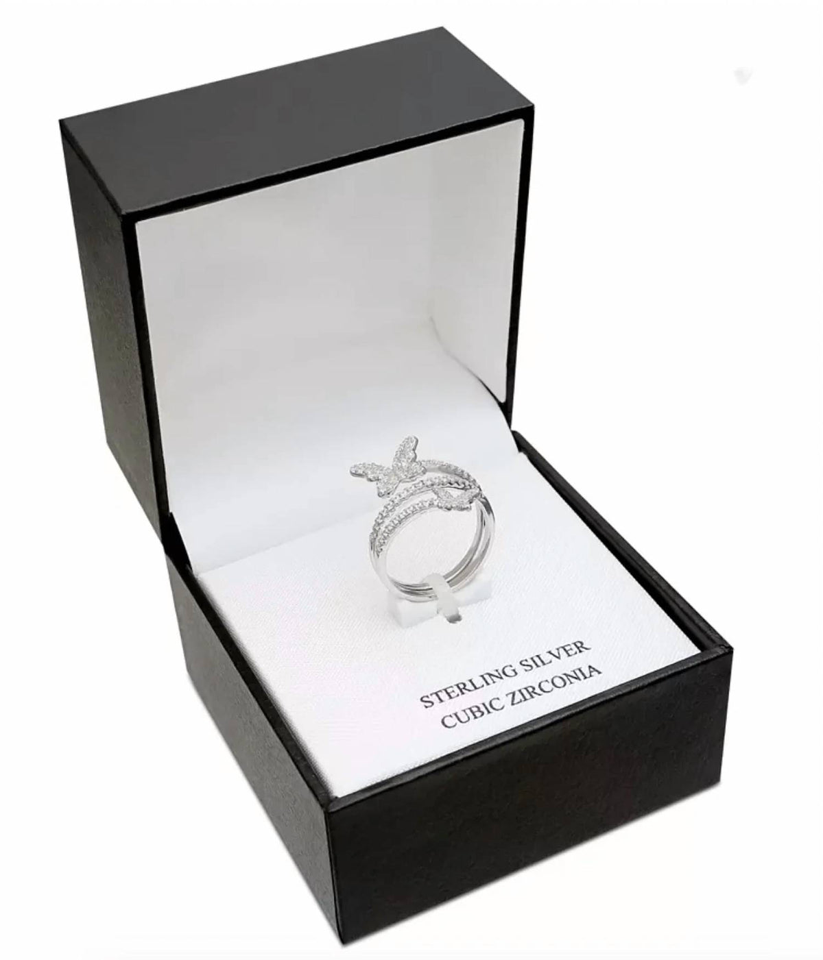 Women's Cubic Zirconia Butterfly Wrap Ring