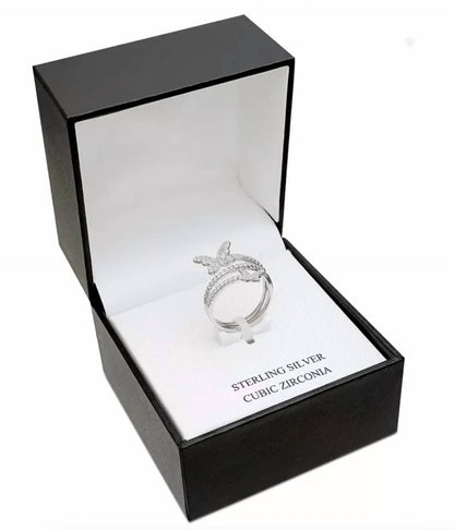 Women's Cubic Zirconia Butterfly Wrap Ring