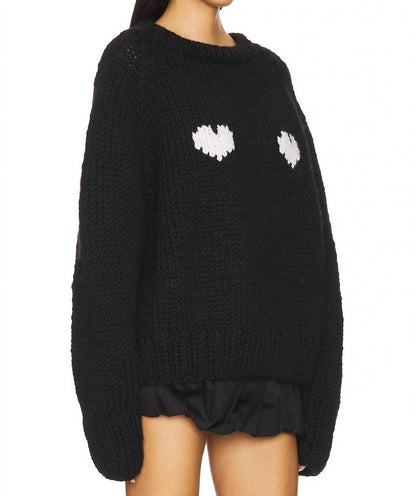 2 Hearts Slouchy Pullover