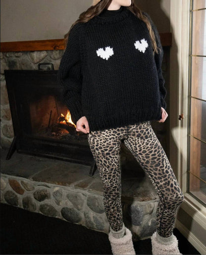 2 Hearts Slouchy Pullover