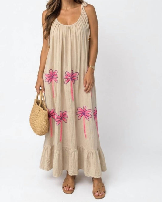 Siana Embroidered Maxi Dress