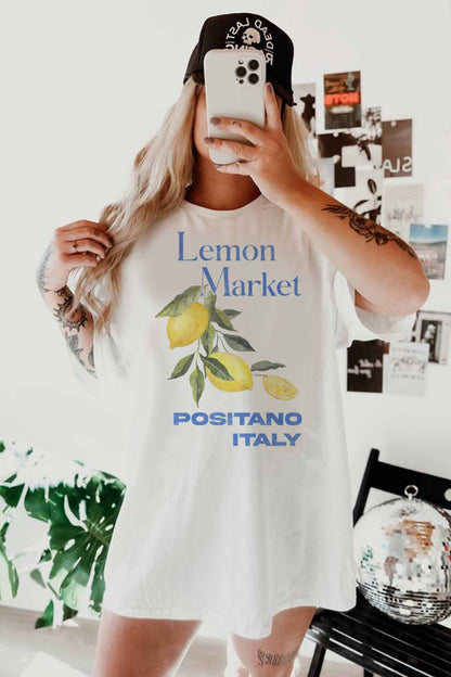 Lemon Market Oversized Graphic Tee
