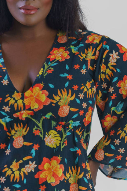 Sitara V Neck Top - Plus