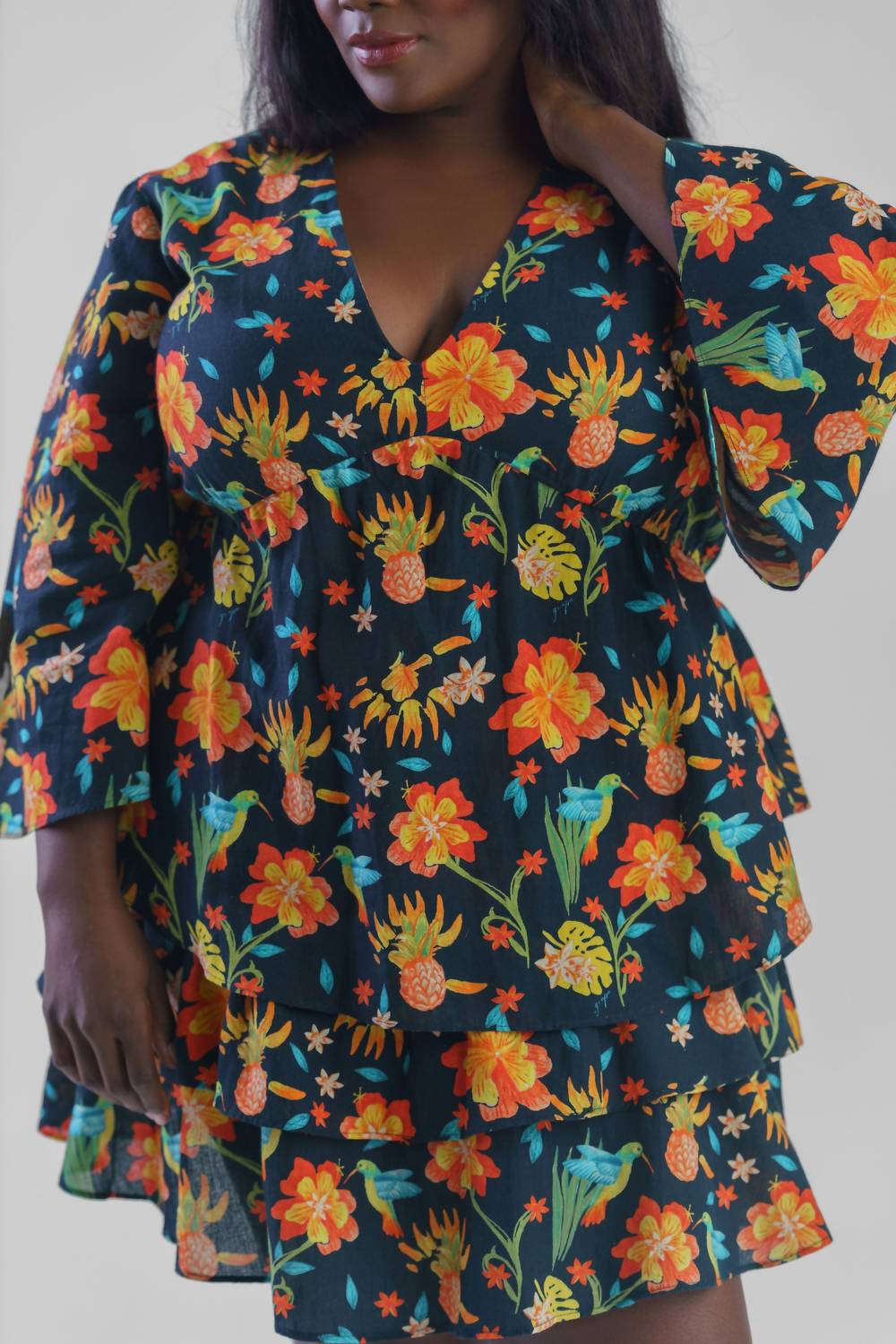 Sitara V Neck Top - Plus