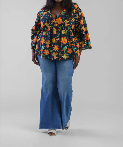 Sitara V Neck Top - Plus
