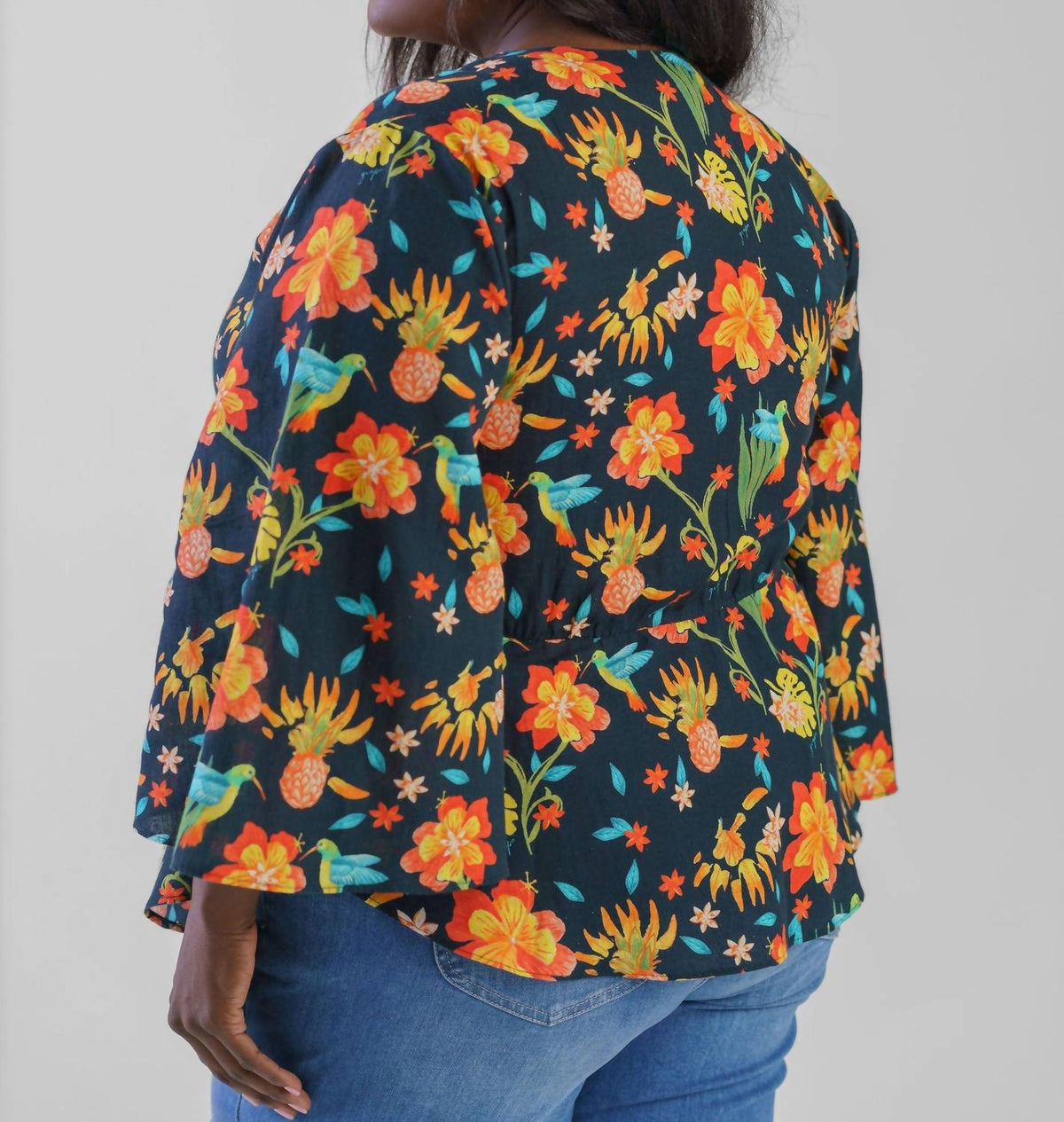 Sitara V Neck Top - Plus