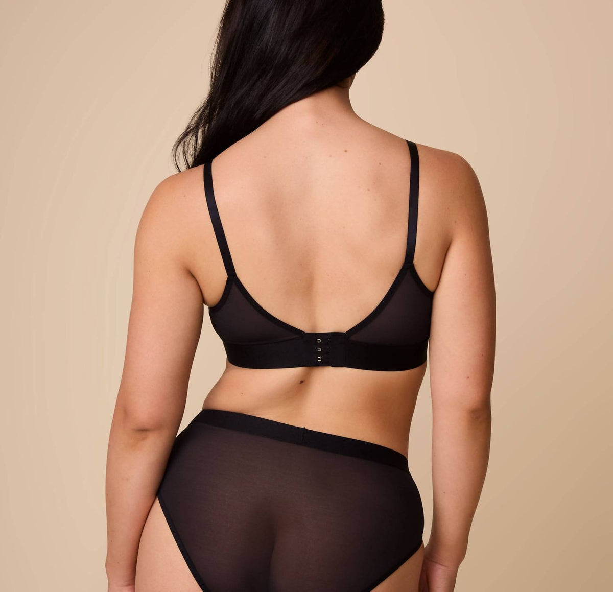 Comfort Mesh Sheer Triangle Bralette