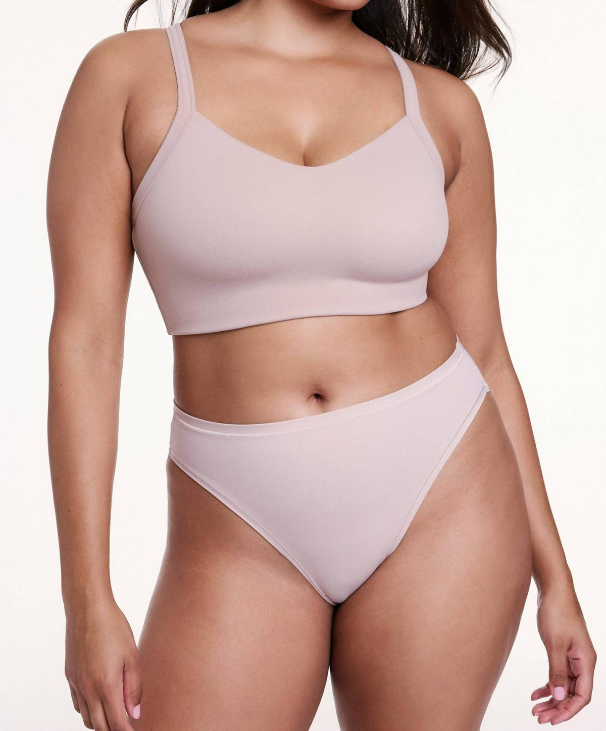 Whipped Knit V-neck Bralette