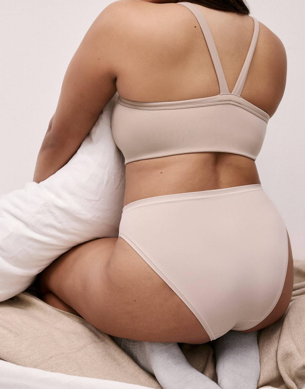 Whipped Knit V-neck Bralette
