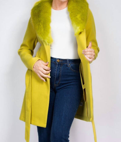Furry Trench Coat