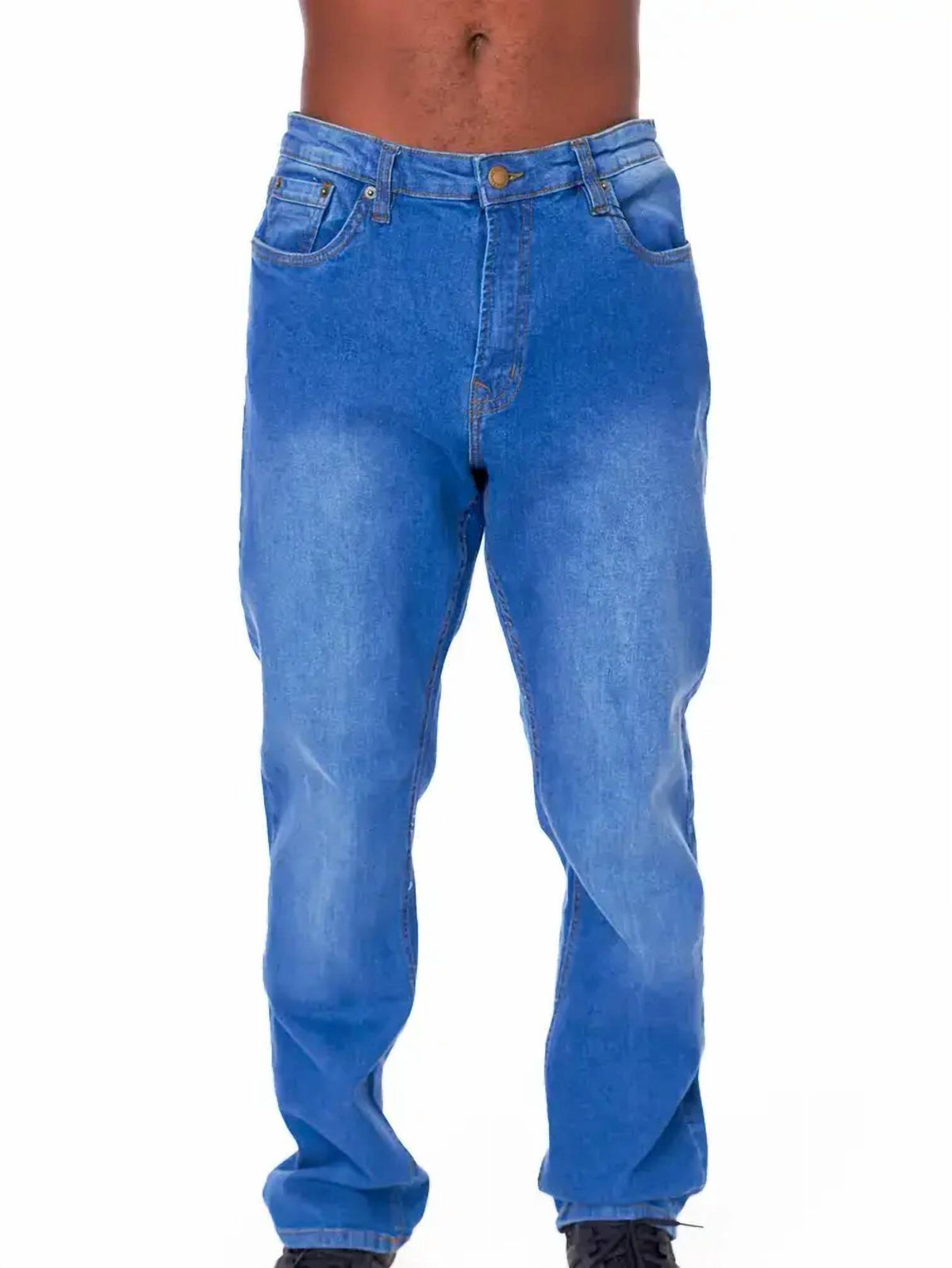 Men's Straight Fit Relaxed Stretch Jeans