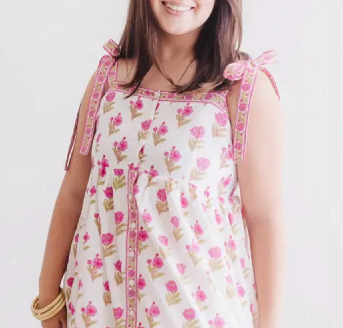 Magnolia Bow Midi Dress