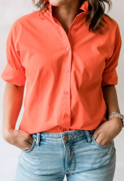 Short Sleeve Ruffle Shirt