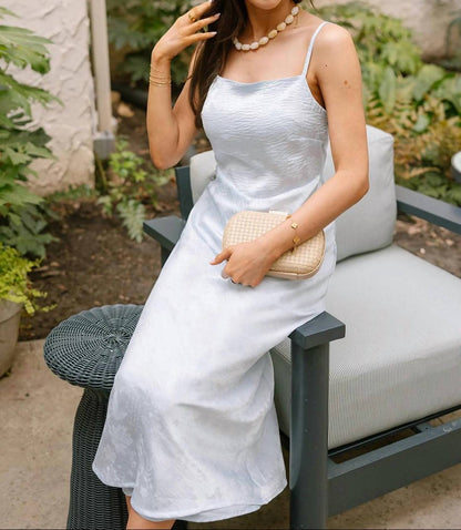 Renee Floral Satin Midi Dress
