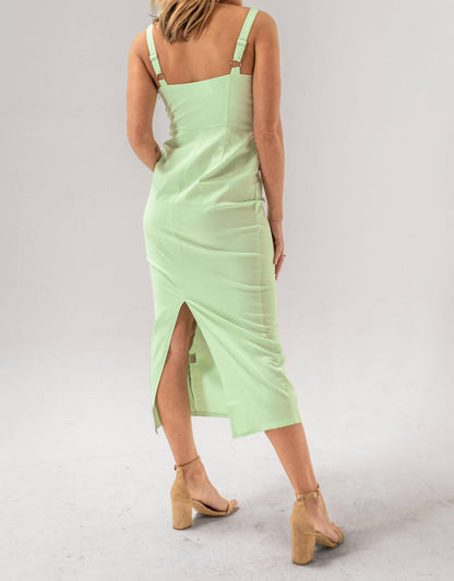 Peyton Front Tie Mint Maxi Dress