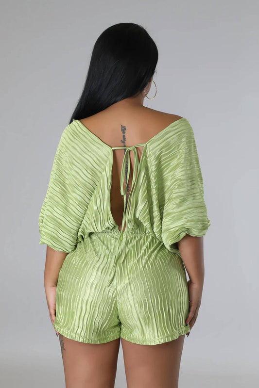 Xalina Plisse Romper