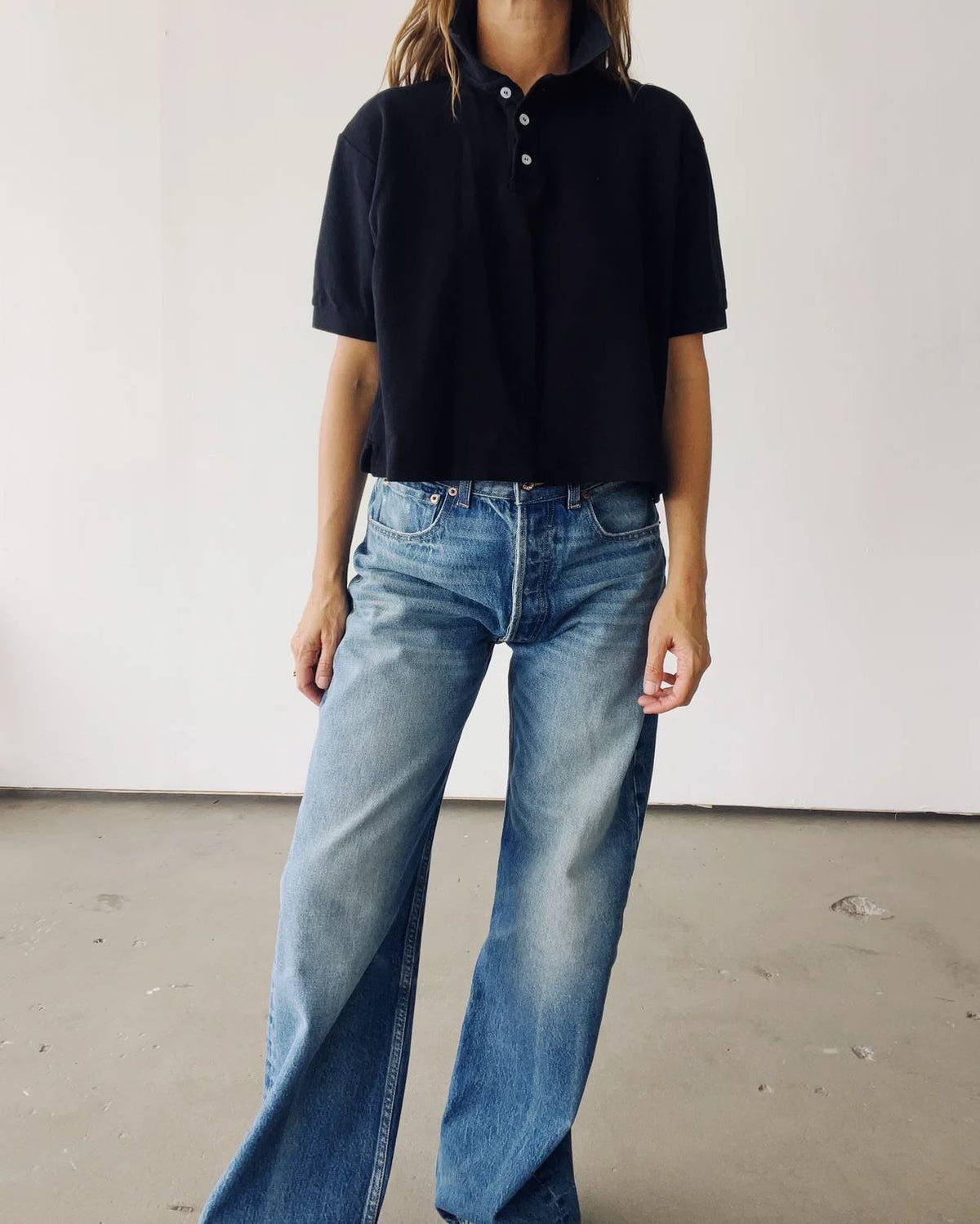 Boxy Polo Top