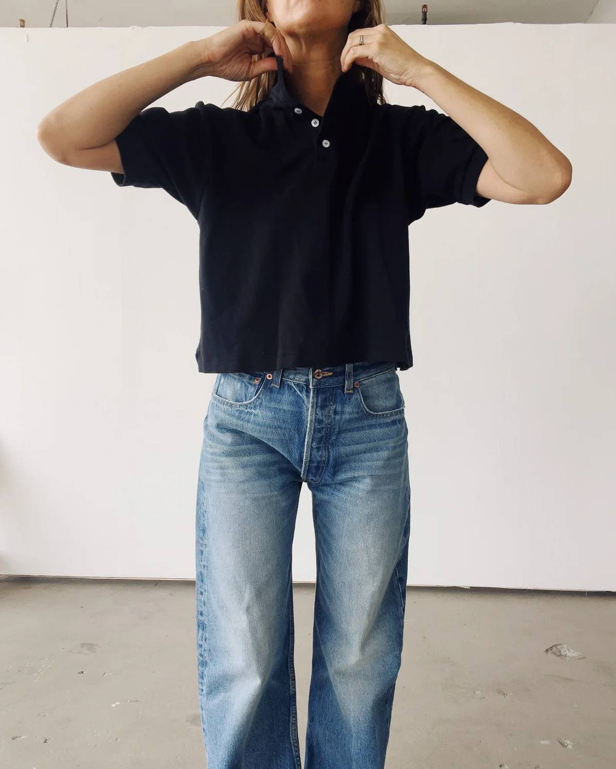 Boxy Polo Top