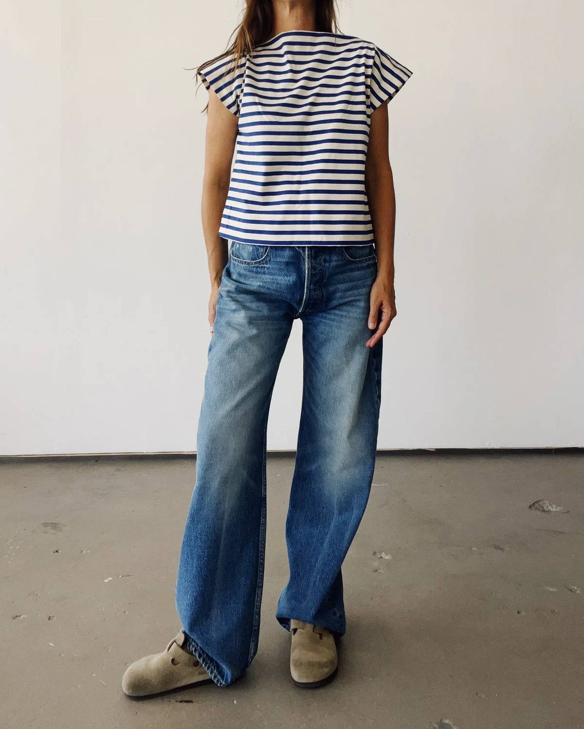 Sailor Boxy Cropped Shirt