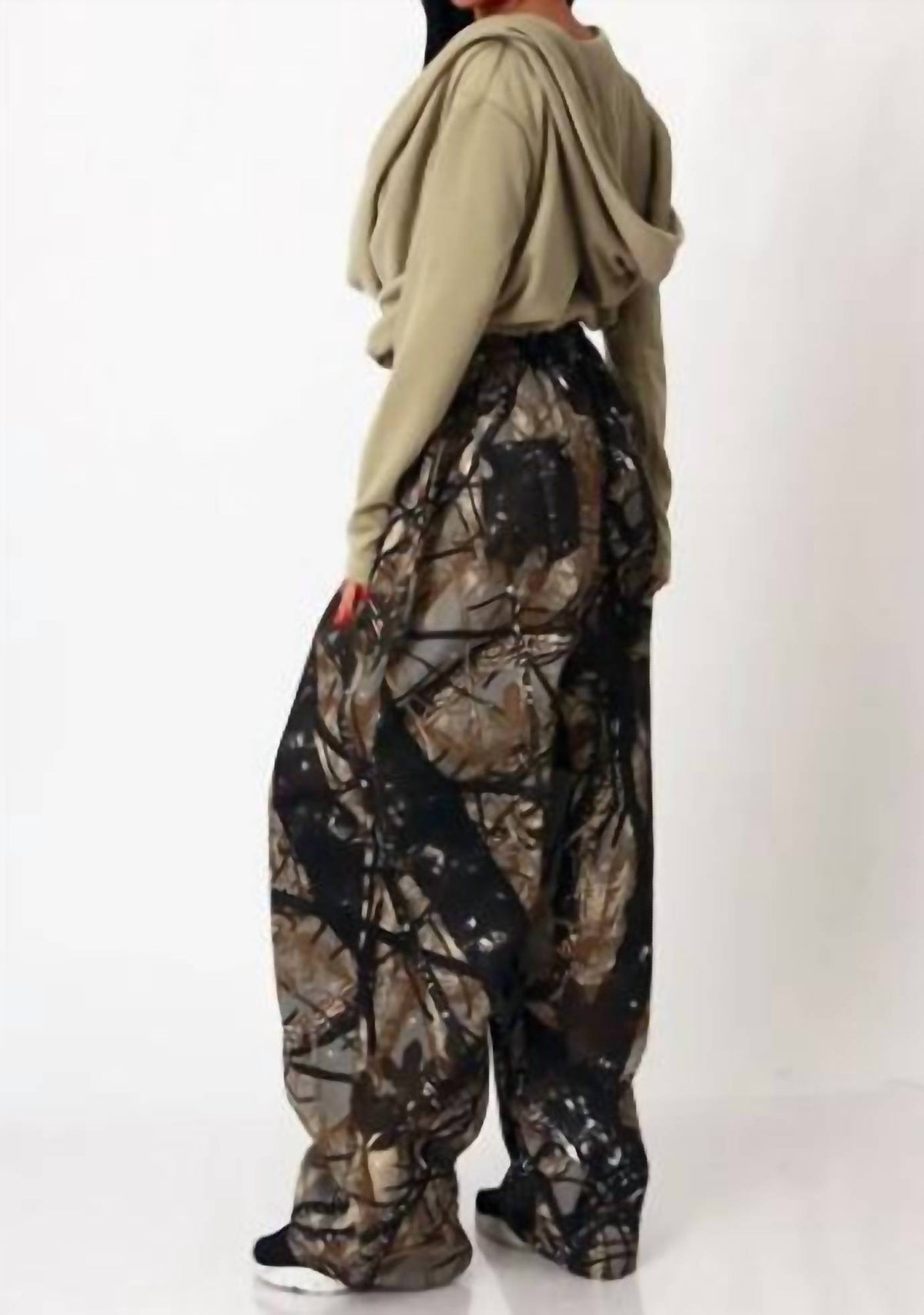Tree Print Baggy Pants