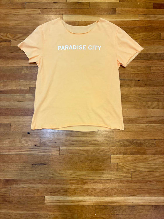 WOMEN'S PARADISE CITY CUSTOM CUT TEE