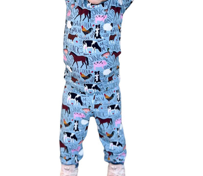 Kid's Two Piece Bamboo Pajamas