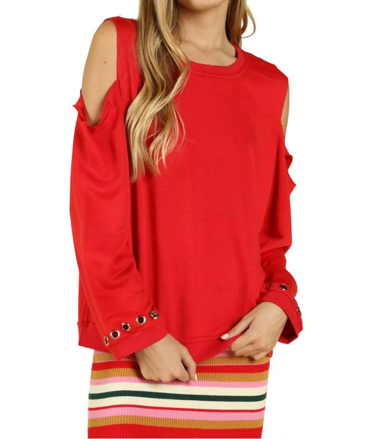 Distressed Grommet Top