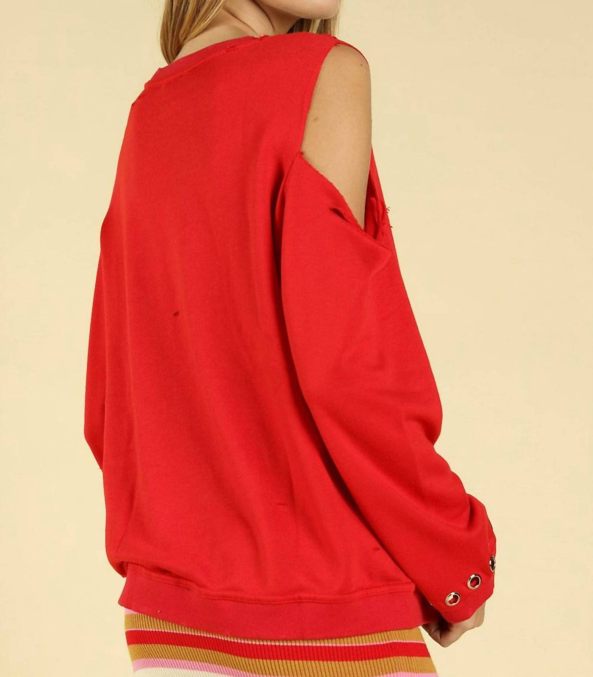 Distressed Grommet Top