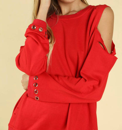 Distressed Grommet Top