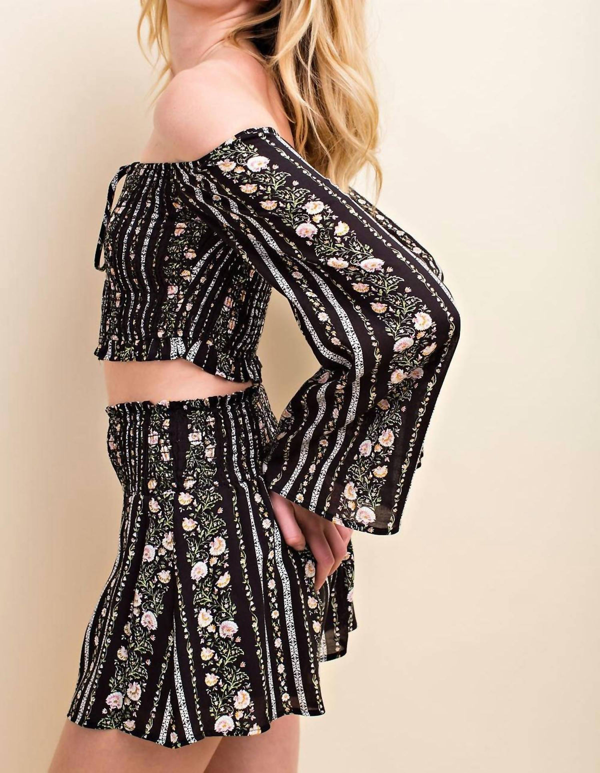 Floral Smocking Top