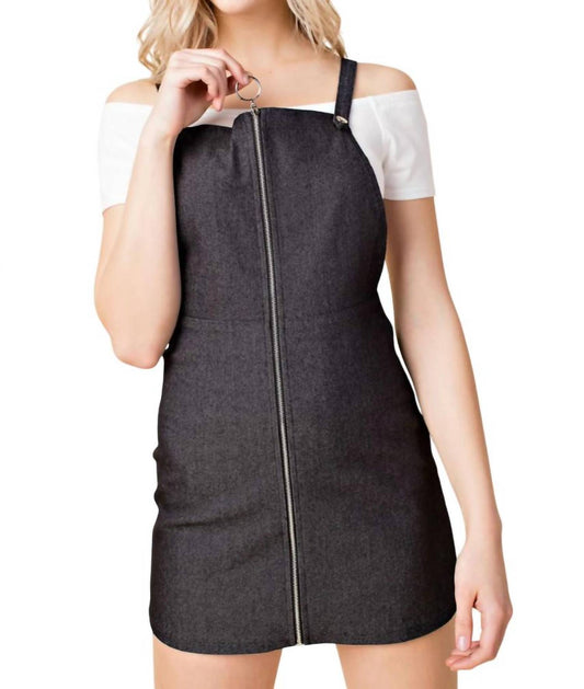 Zip Up Overall Dress