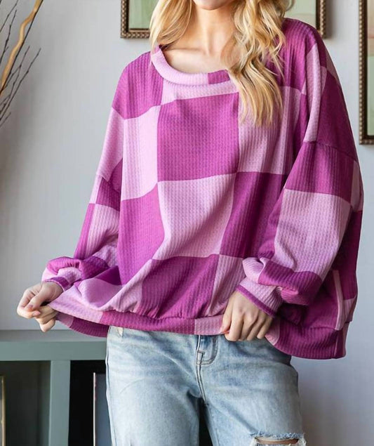 Checkered Sweatshirt