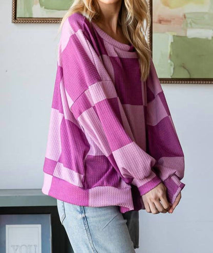 Checkered Sweatshirt