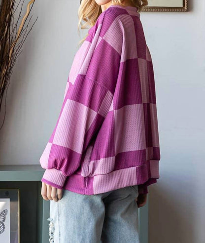 Checkered Sweatshirt