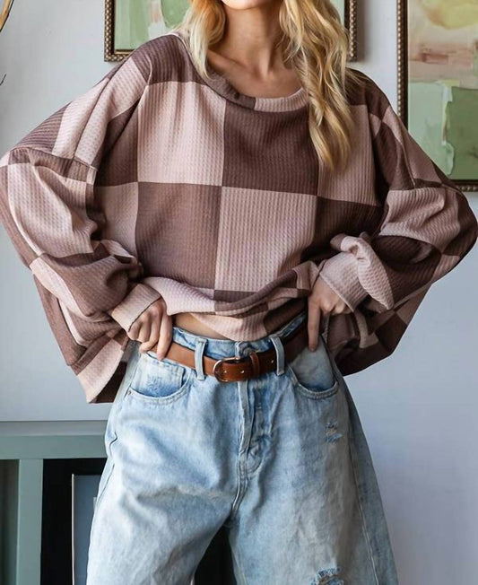 Checkered Sweatshirt