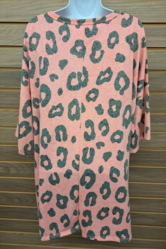 Women's Leopard Short Sleeve